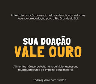 Sua doação vale ouro Sua doação vale ouro - CVS Cestas de Alimentos