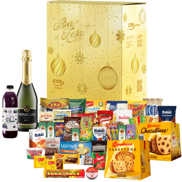 A Cesta de Natal Topázio 
É realmente uma ótima opção para presentear! 
Ela vem embalada em uma caixa de papelão decorada e 
inclui uma variedade de itens como
Suco de uva, 
Panetone de frutas (400g)
Panetone com gotas de chocolate (400g),
Espumante e muito mais produtos deliciosos.
Uma seleção perfeita para celebrar as 
festas com muito sabor e alegria!
 A Cesta de Natal Topázio 
É realmente uma ótima opção para presentear! 
Ela vem embalada em uma caixa de papelão decorada e 
inclui uma variedade de itens como
Suco de uva, 
Panetone de frutas (400g)
Panetone com gotas de chocolate (400g),
Espumante e muito mais produtos deliciosos.
Uma seleção perfeita para celebrar as 
festas com muito sabor e alegria!