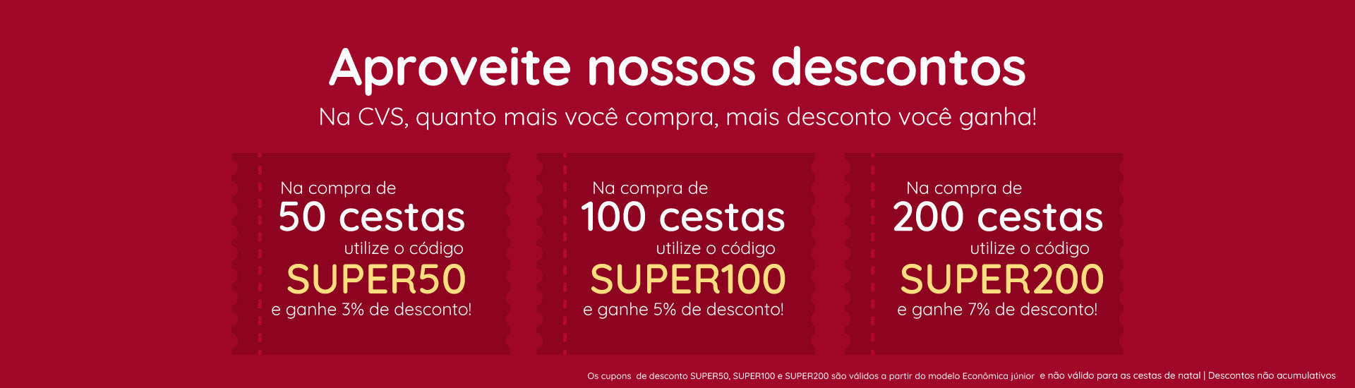 Aprovite nossos descontos