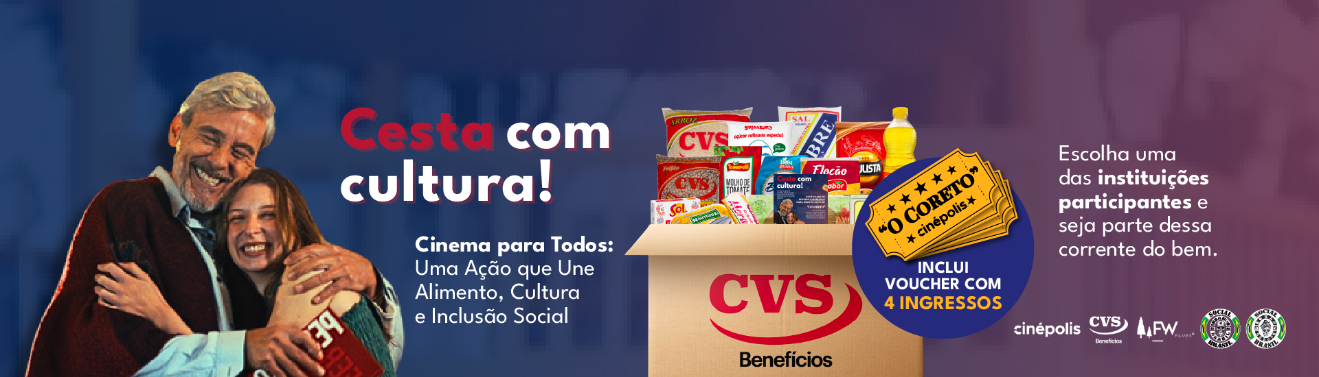 Banner Cesta com Cultura - doação