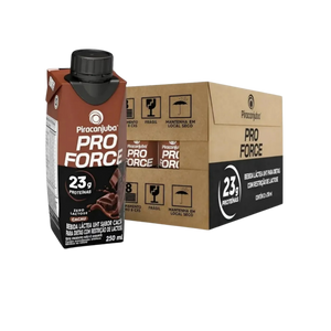 Kit Bebida Lactea Pro Force Cacau 250ml (12 unidades)