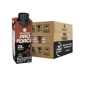 Kit Bebida Lactea Pro Force Cacau 250ml (12 unidades)