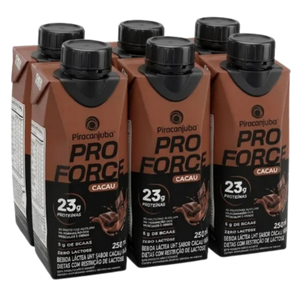 Kit Bebida Lactea Pro Force Cacau 250ml (6 unidades)