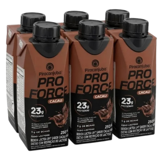 Kit Bebida Lactea Pro Force Cacau 250ml