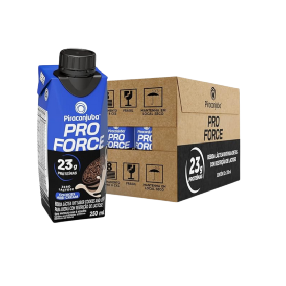 Kit Bebida Lactea Pro Force Cookies 250ml