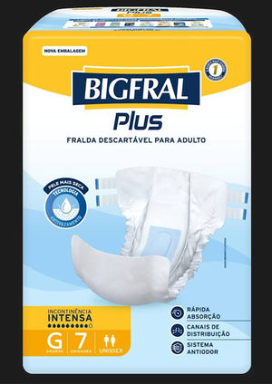 Fralda descartável para adulto Tamanho G - 7 unidades - CVS Cestas de Alimentos